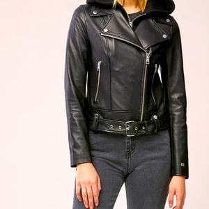 BNWT SOIA & KYO Elisha Leather Jacket